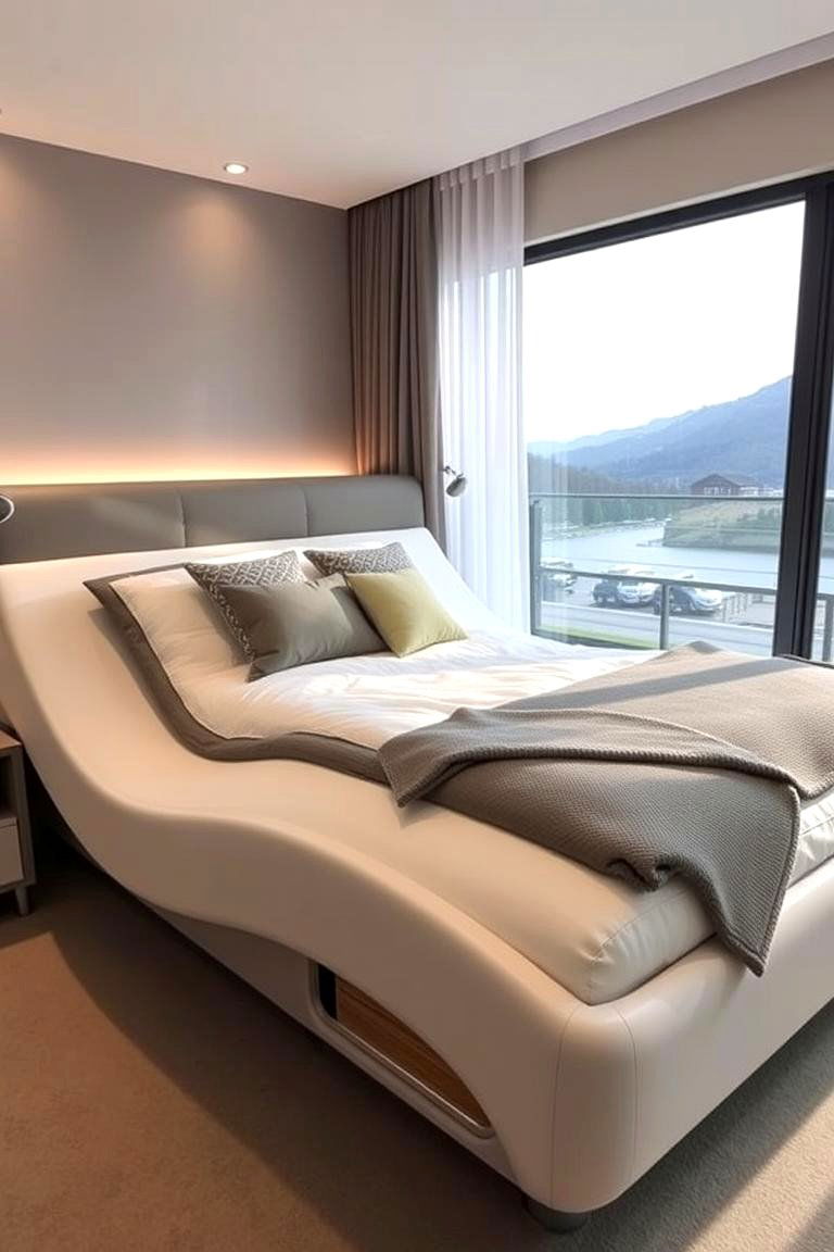 Adjustable Beds for Extra Comfort - 24 2 Beds in One Small Room Ideas