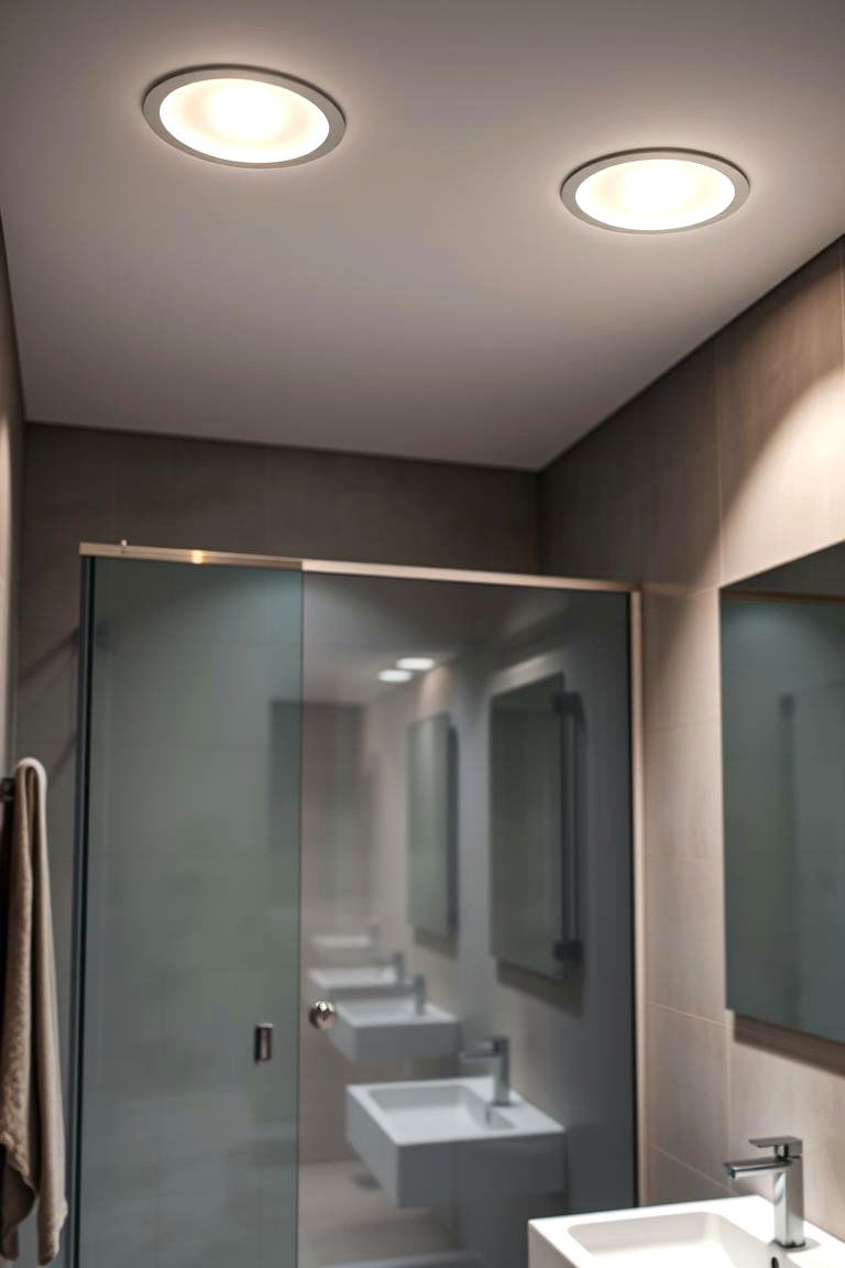 Adjustable Ceiling Lights for Custom Lighting - 24 Bathroom Ceiling Lighting Ideas