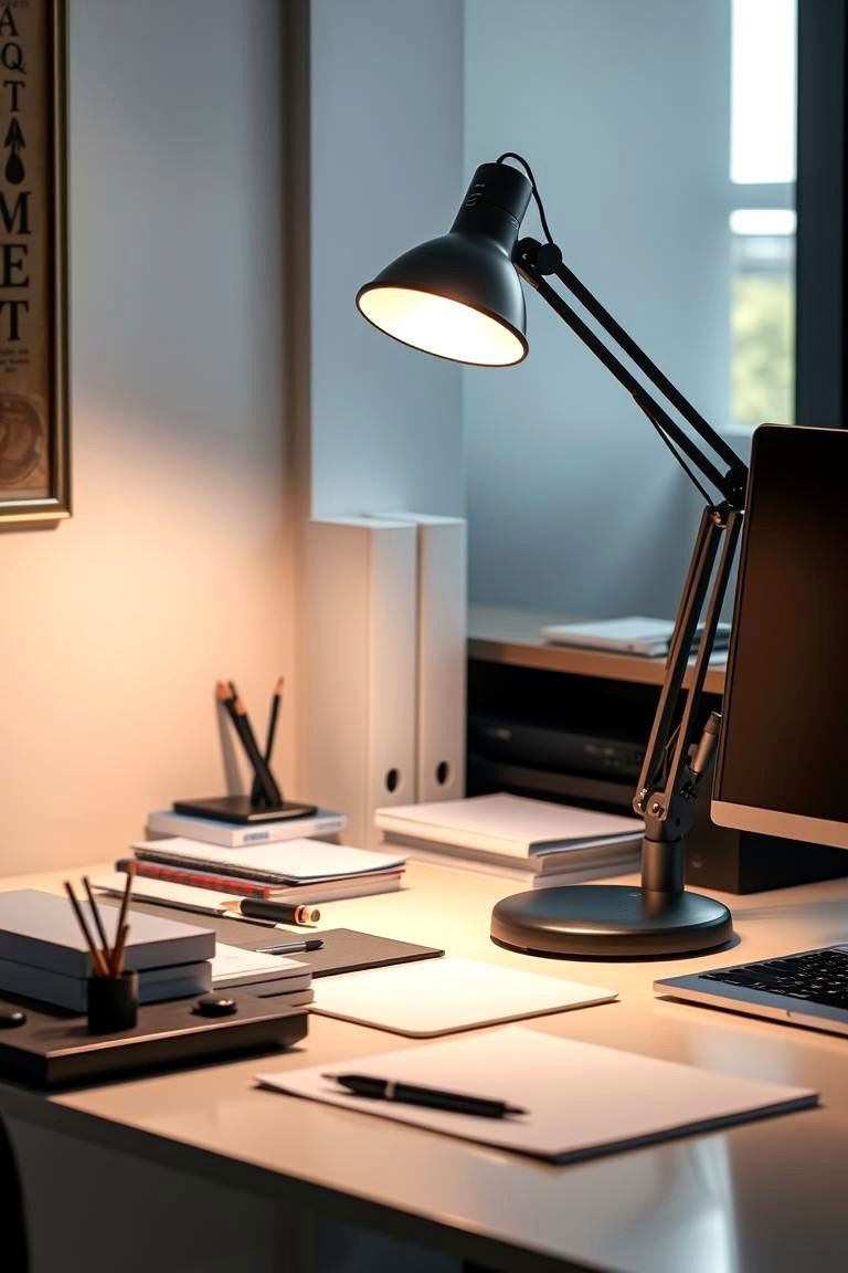 Adjustable Desk Lamp Brilliance - 24 Home Office Lighting Ideas