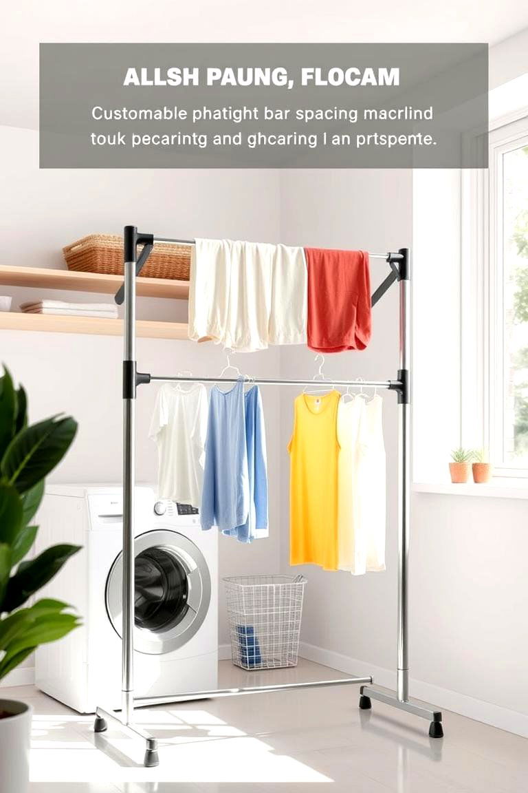 Adjustable Drying Rack - 24 Laundry Room Drying Rack Ideas