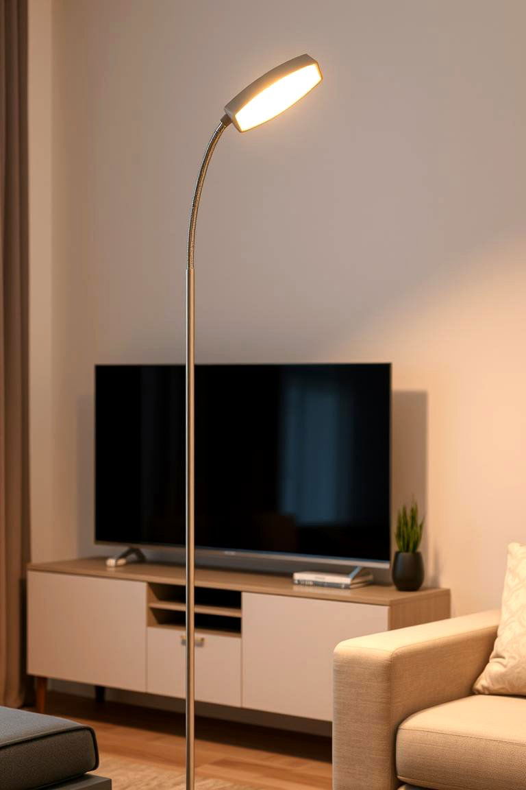 Adjustable LED Floor Lamp - 24 Living Room Floor Lamp Ideas and Inspiration