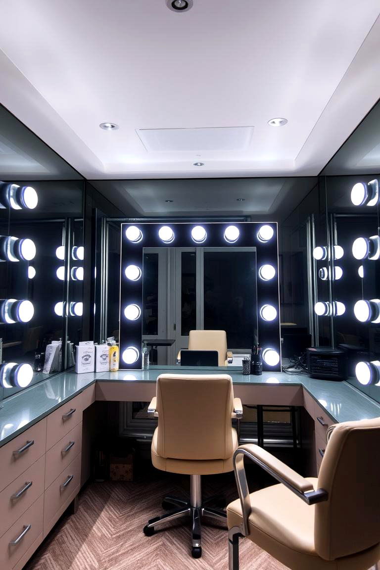 Adjustable Lighting Innovations - 24 Makeup Room Ideas