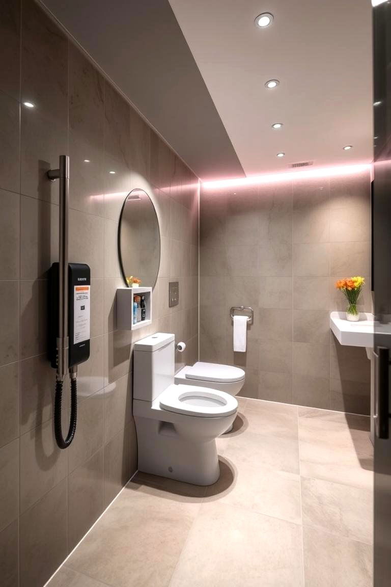 Adjustable Lighting for Optimal Visibility - 24 Handicap Bathroom Ideas