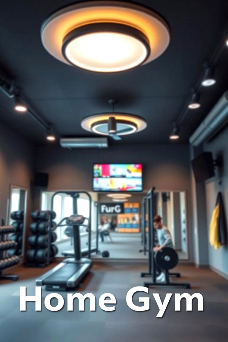 Adjustable Lighting - 24 Home Gym Ideas