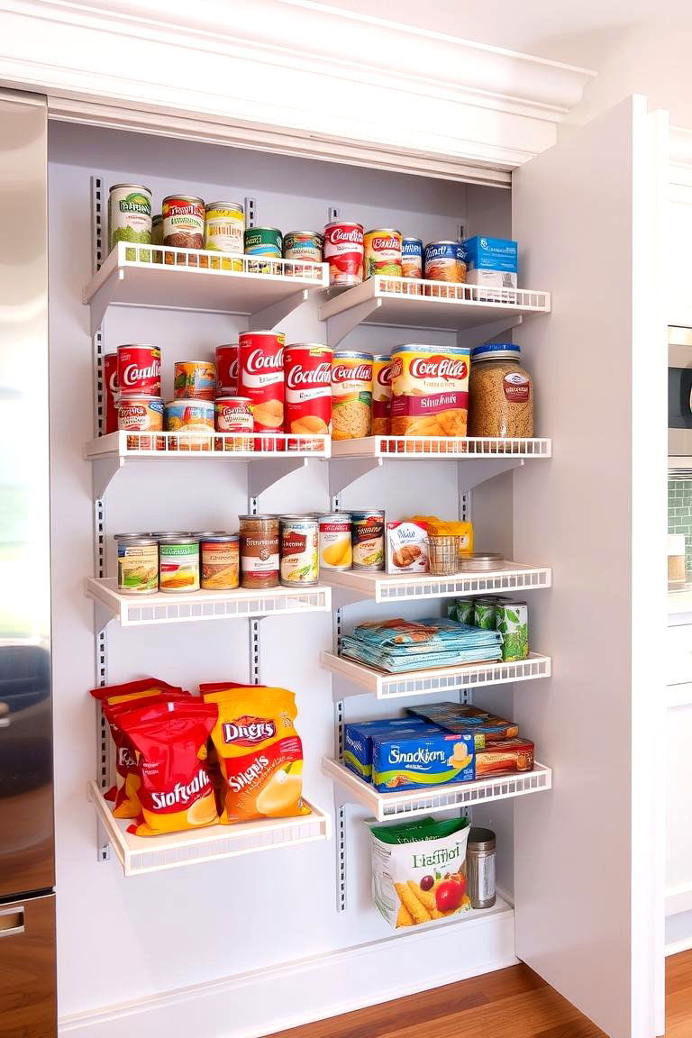 Adjustable Pantry Shelving - 24 Corner Pantry Ideas