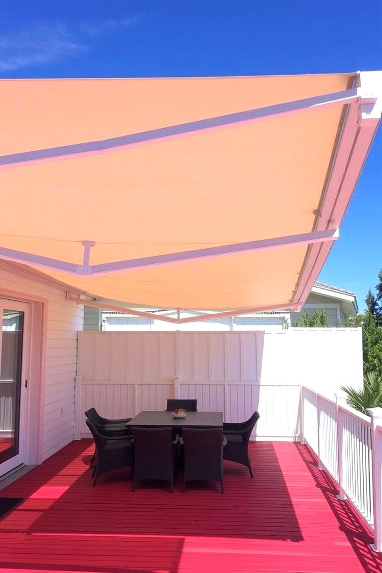 Adjustable Patio Awning - 24 Deck Awning Ideas