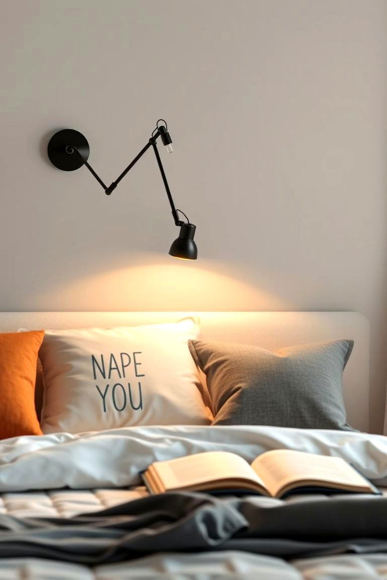 Adjustable Reading Sconce - 24 Bedroom Wall Sconce Ideas