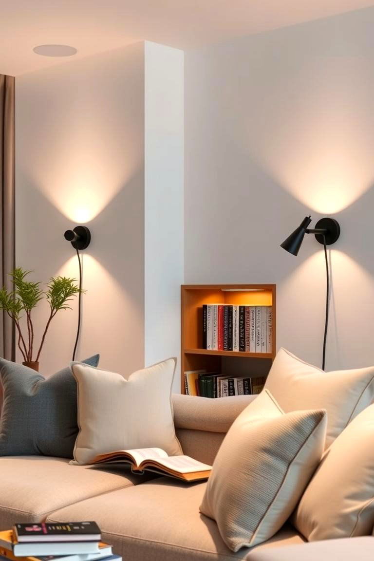 Adjustable Reading Wall Lights for Focused Illumination - 24 Living Room Wall Lighting Ideas