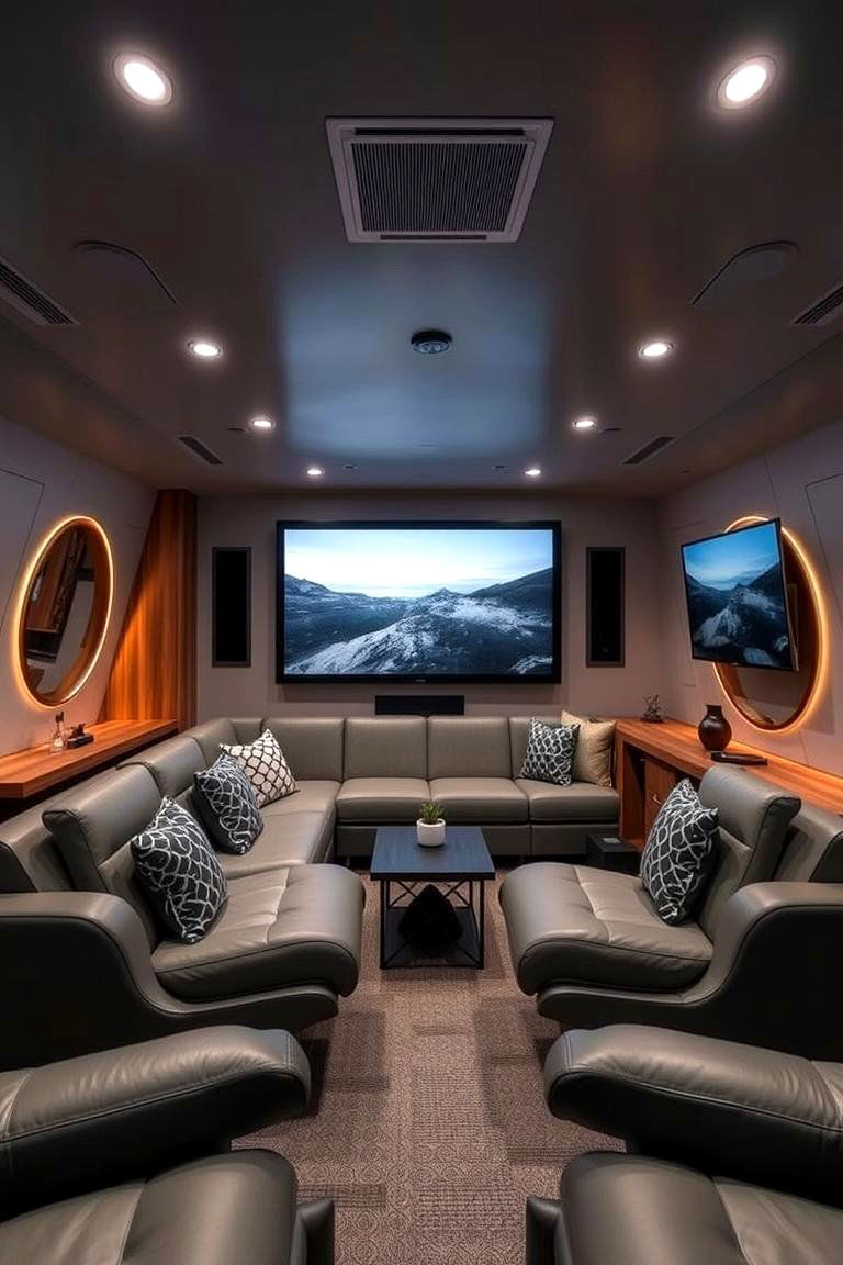 Adjustable Seating for Flexibility - 24 Man Cave Seating Ideas