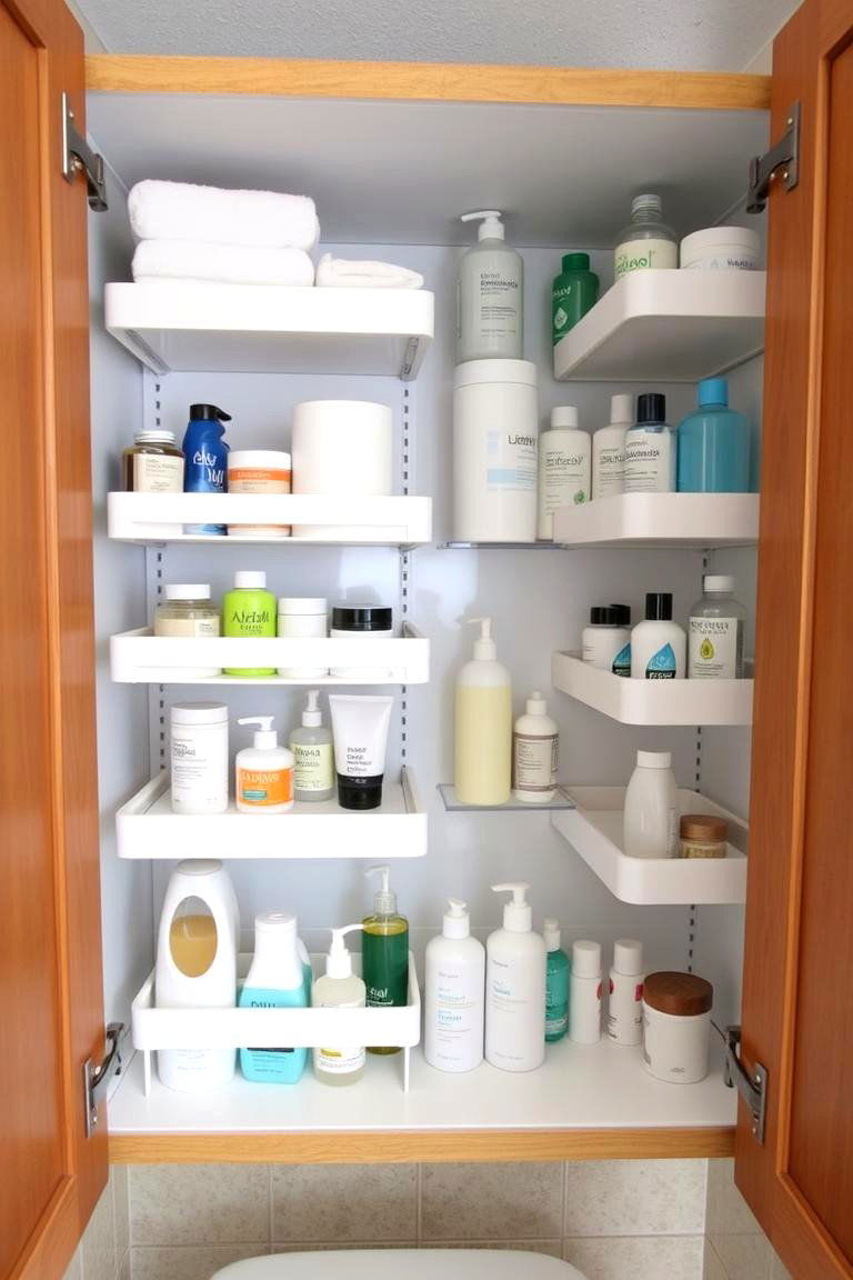 Adjustable Shelf Systems - 24 Bathroom Cabinet Organizing Ideas