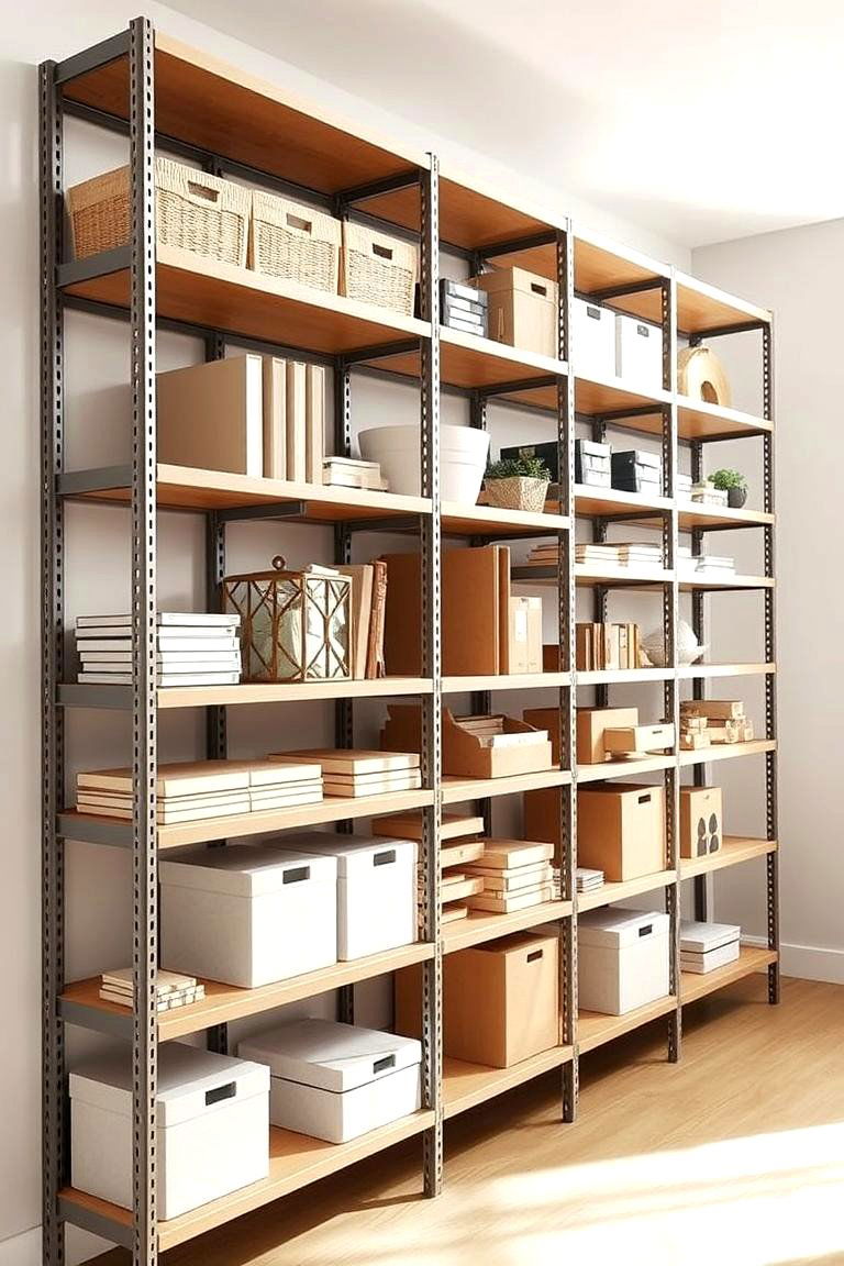 Adjustable Shelving System - 24 Built-in Bookshelf Ideas