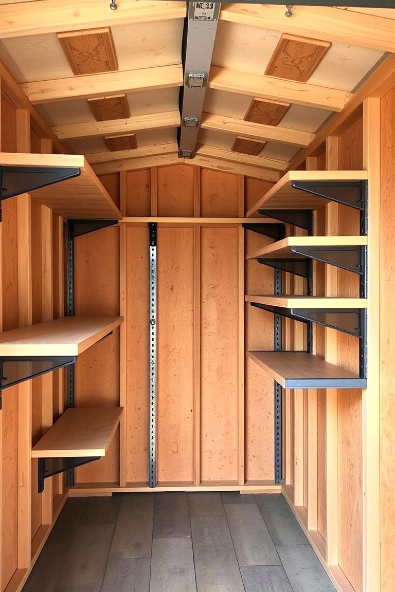 Adjustable Shelving Systems - 24 Shed Shelving Ideas