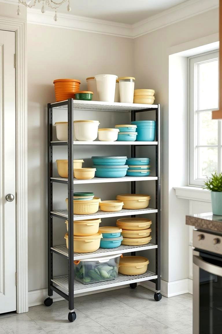 Adjustable Shelving Units - 24 Tupperware Organization Ideas