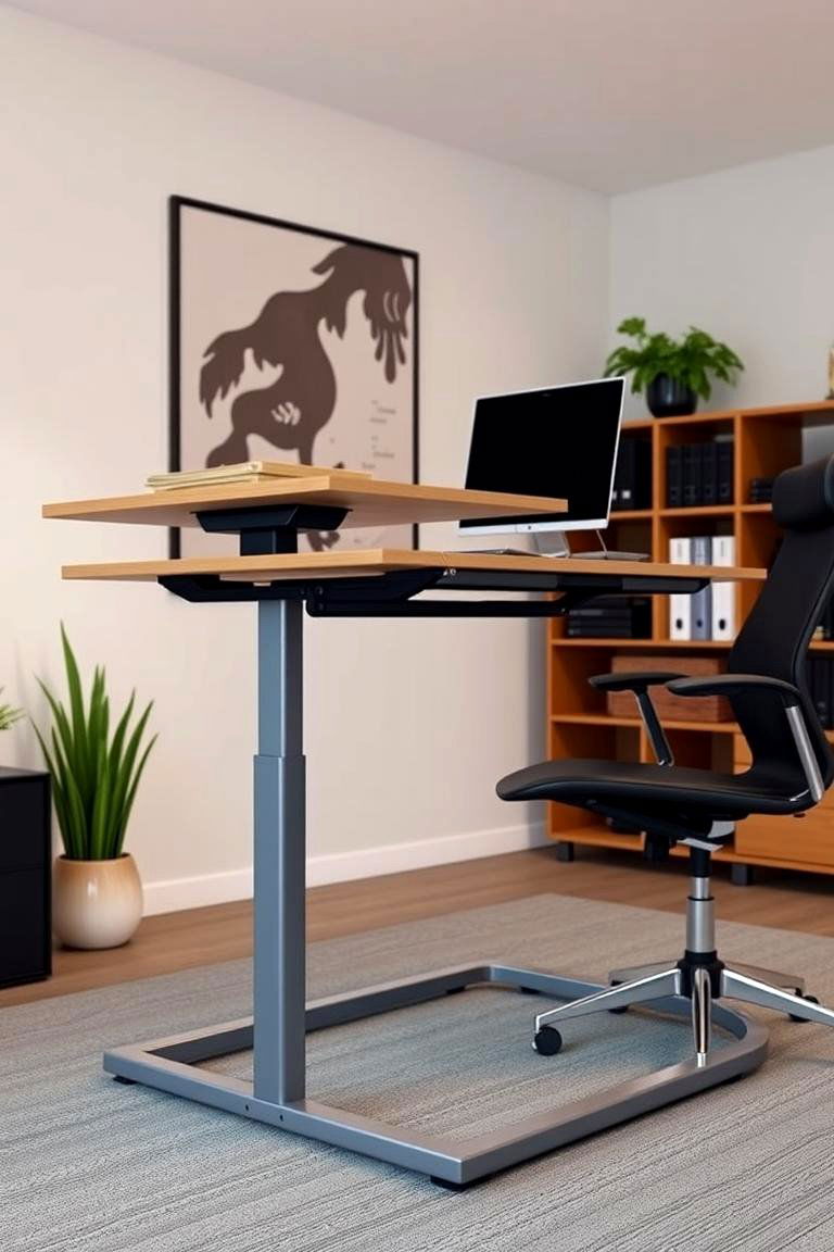 Adjustable Standing Desk - 24 Modern Home Office Ideas