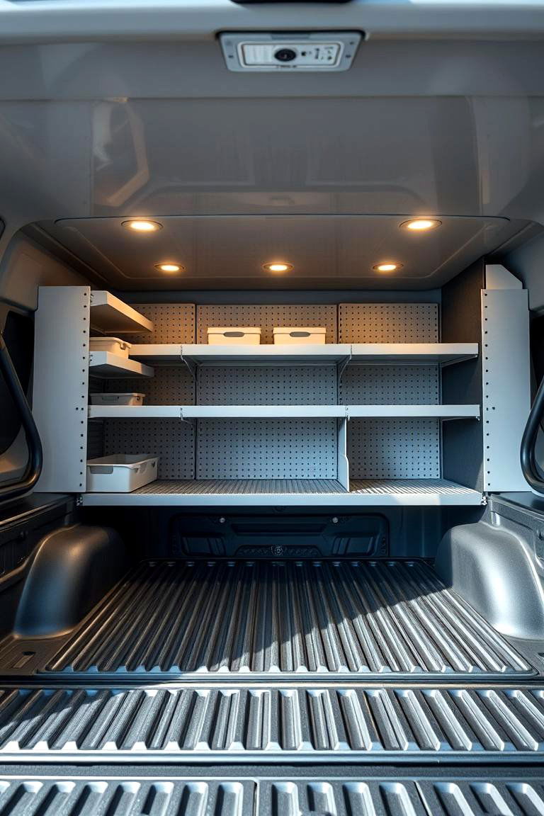 Adjustable Storage Shelves - 24 Truck Bed Storage Ideas