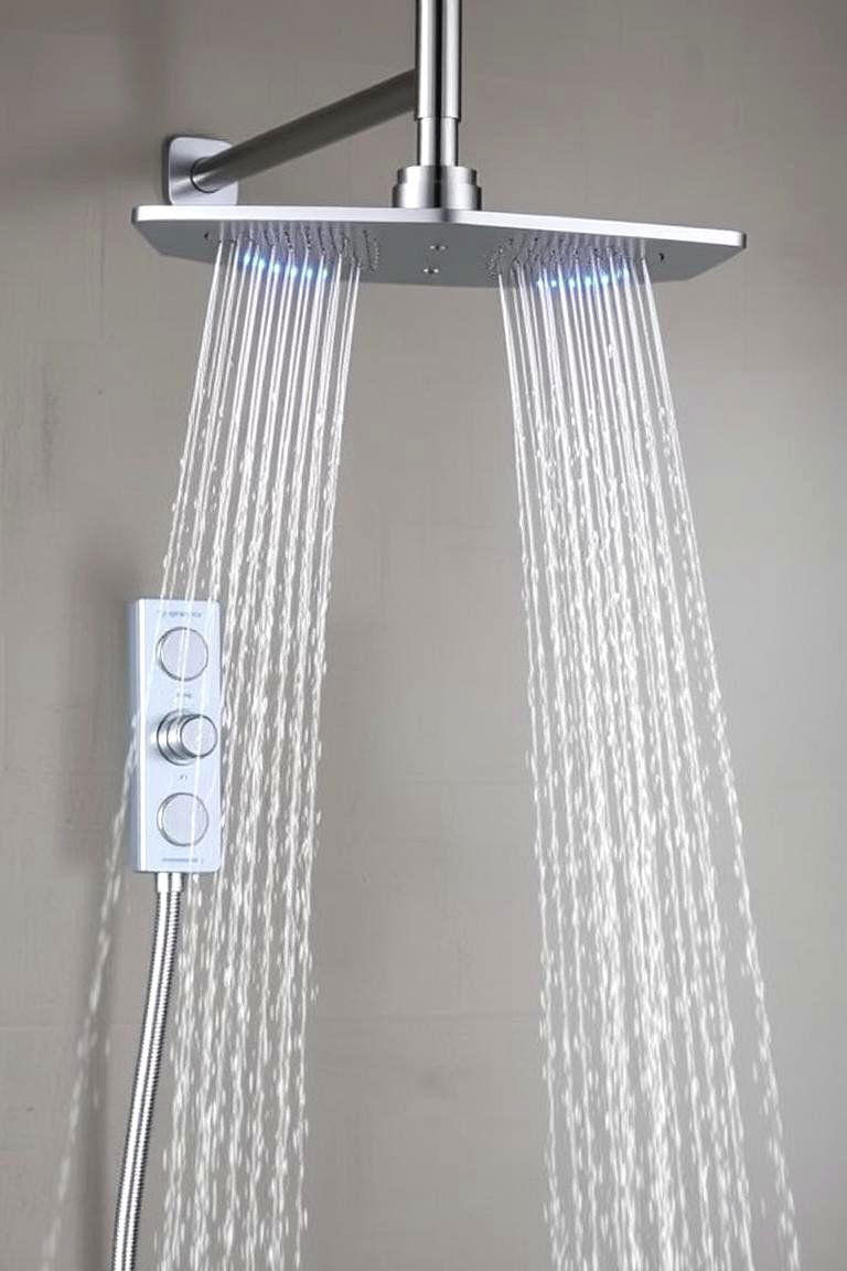 Adjustable Water Pressure Settings - 24 Double Shower Ideas