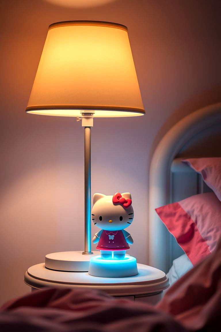 Adorable Hello Kitty Lamps - 24 Hello Kitty Bedroom Ideas
