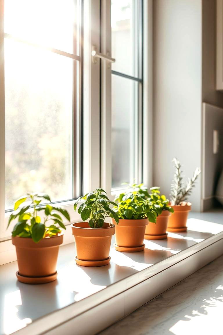 Adorn Windowsills with Greenery - 24 Ways Decorating With Plants