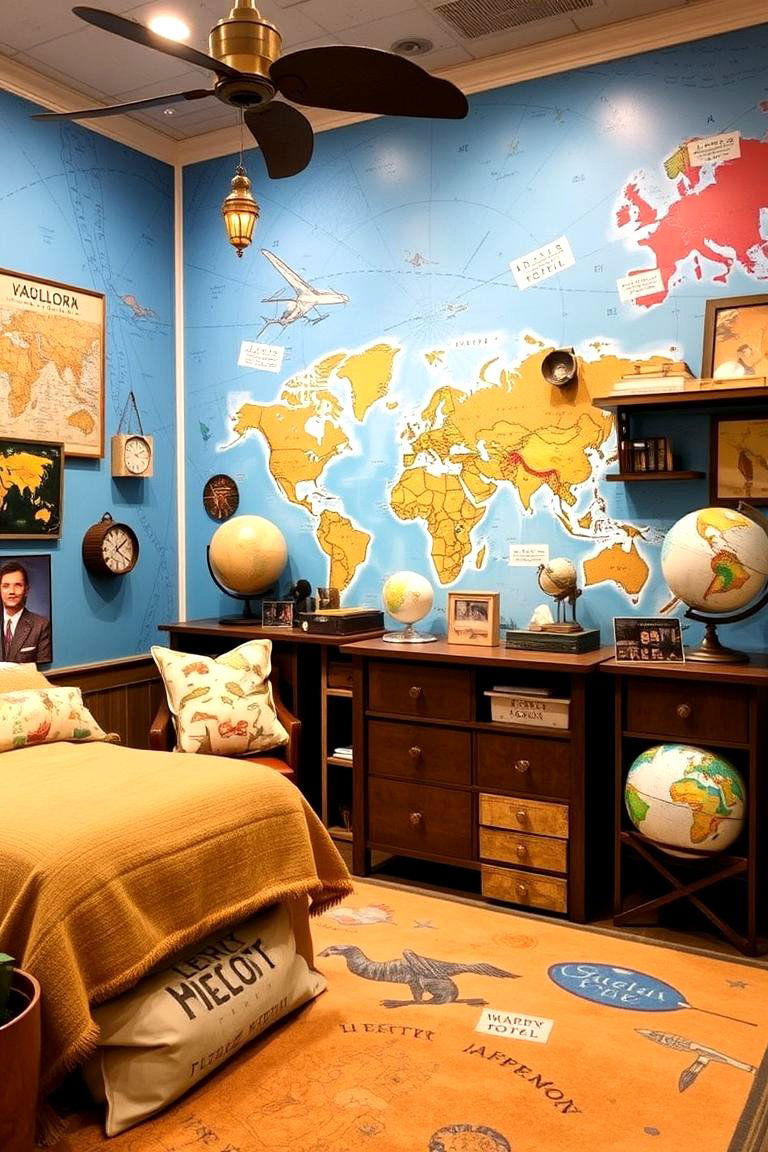 Adventure Explorer Theme - 24 Girl Room Ideas for 10-year-olds