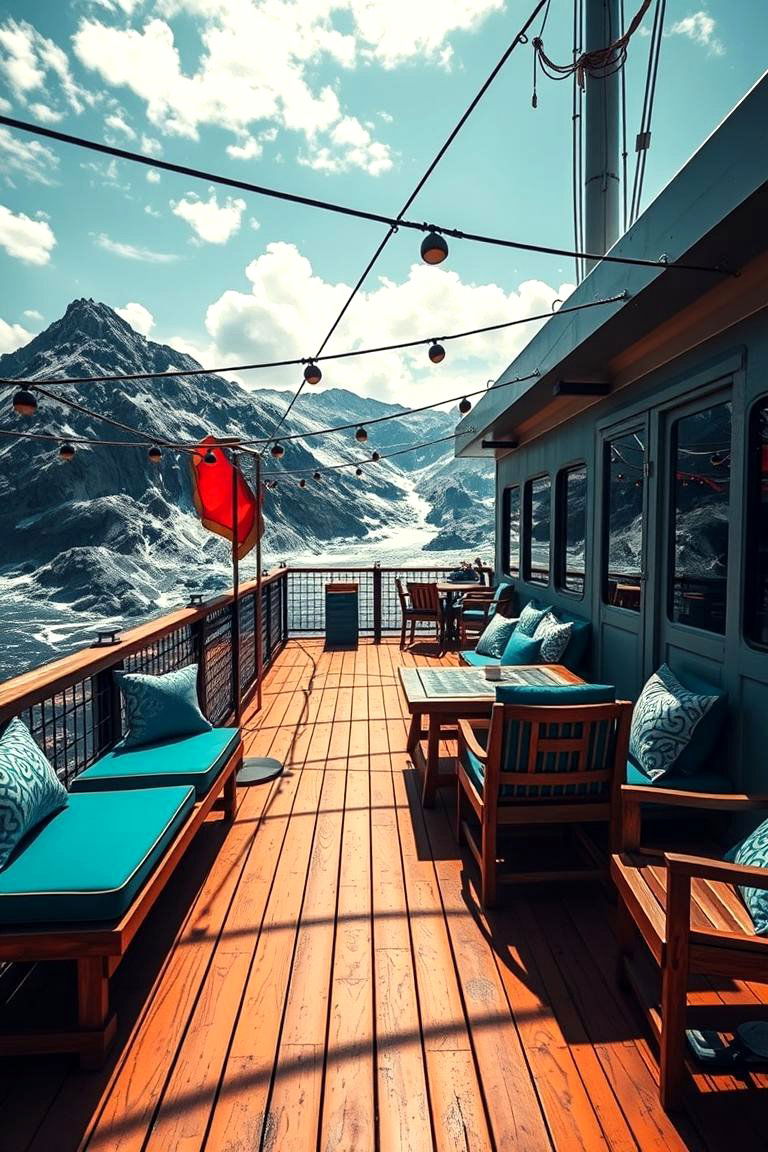 Adventure Inspired Deck - 24 Mobile Home Deck Ideas