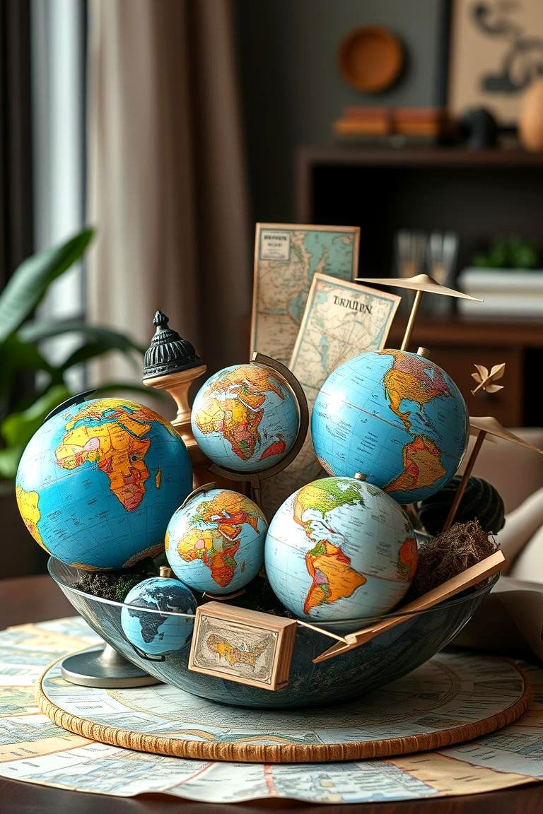 Adventure and Travel Theme - 24 Graduation Centerpiece Ideas