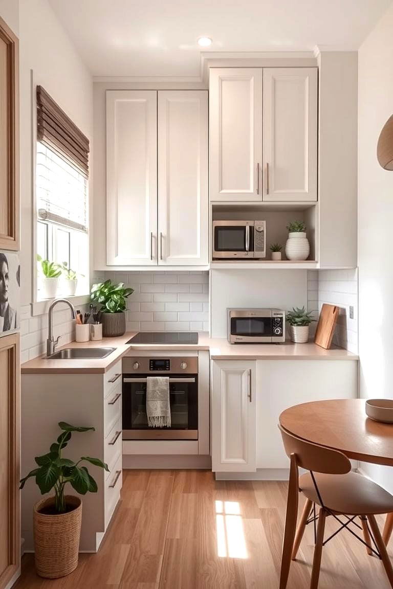 Aesthetic Consistency - 24 Floor to Ceiling Kitchen Cabinets