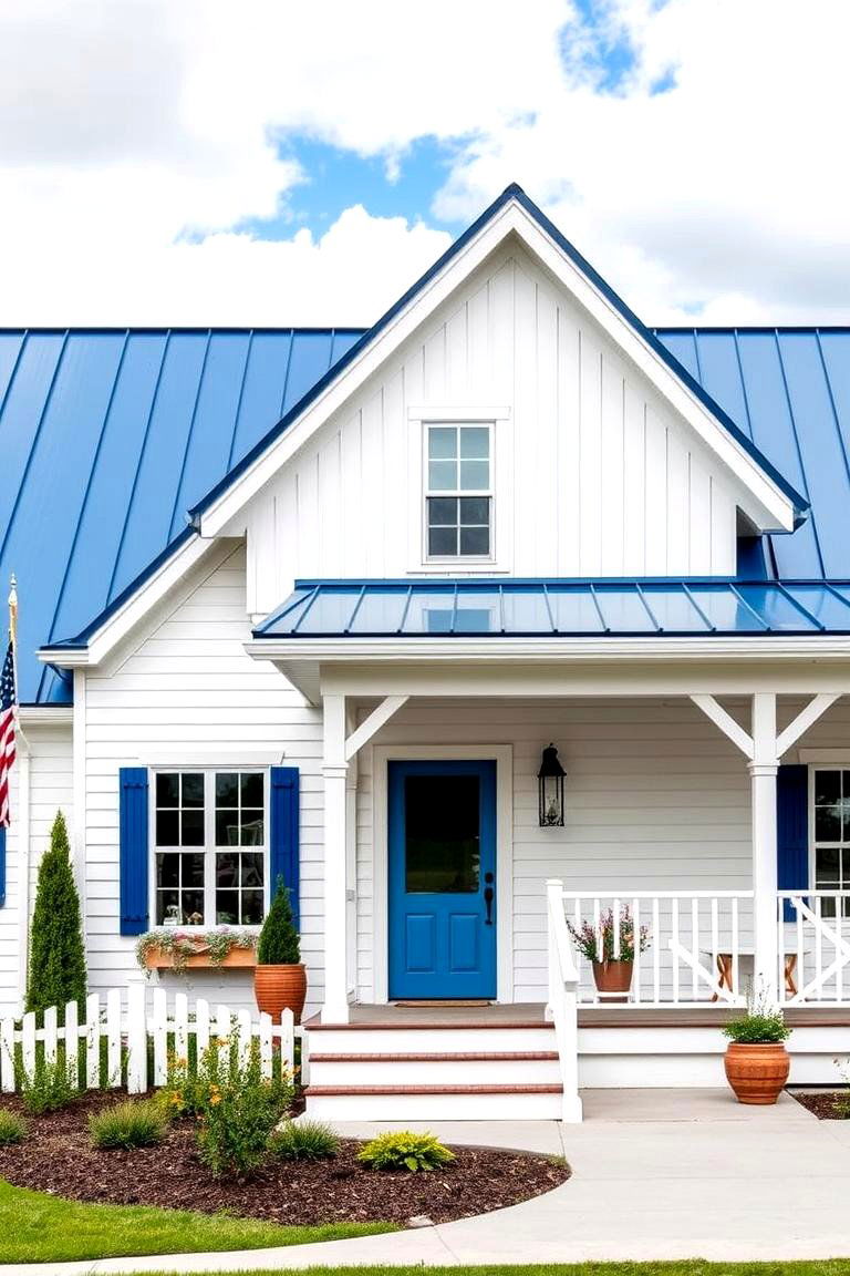 Aesthetic Versatility - 24 houses with blue metal roofs