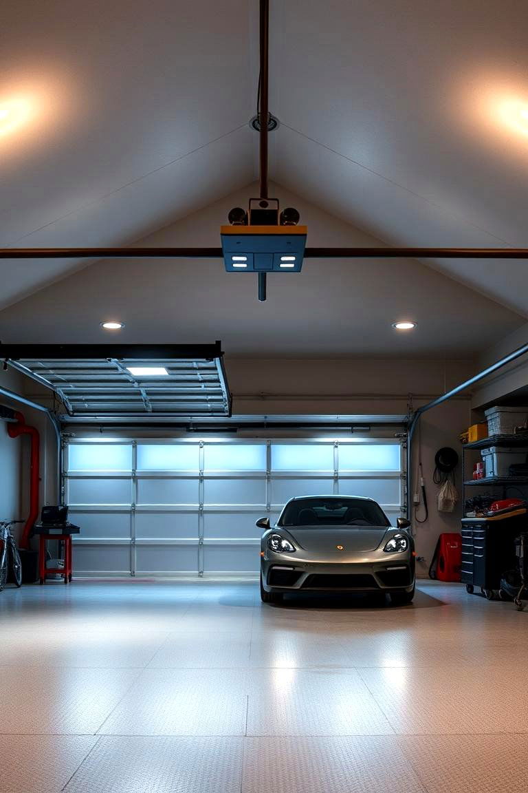 After Careful Planning Integrated Lighting Designs Stand Out - 24 Garage Lighting Ideas