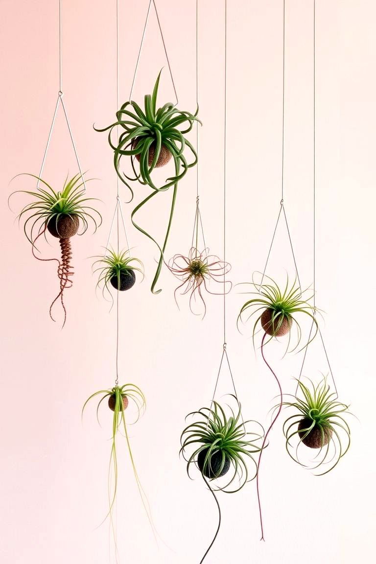 Air Plant Hangers - 24 Indoor Plant Wall Ideas