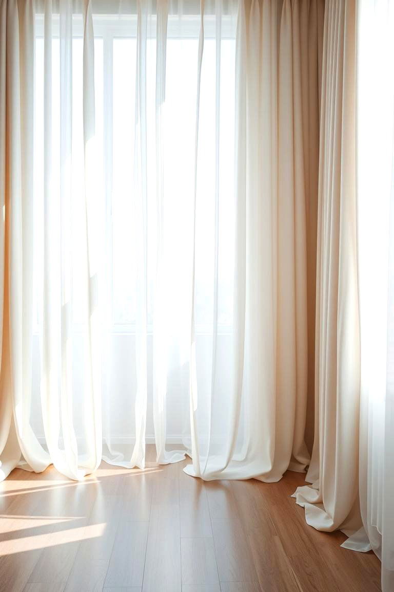 Airy Cloud Canopy Curtains - 24 Cloud Themed Bedroom Ideas