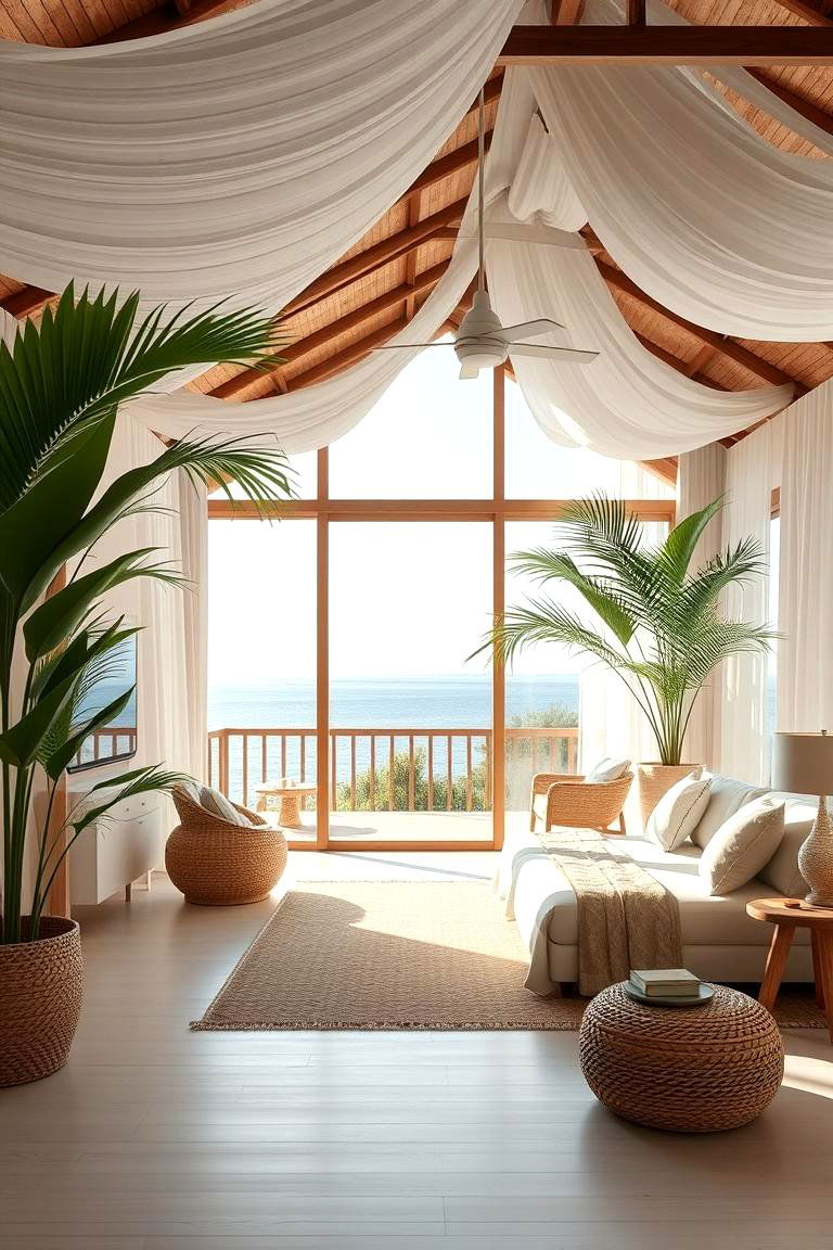 Airy Tropical Retreat - 24 Tropical Living Room Ideas