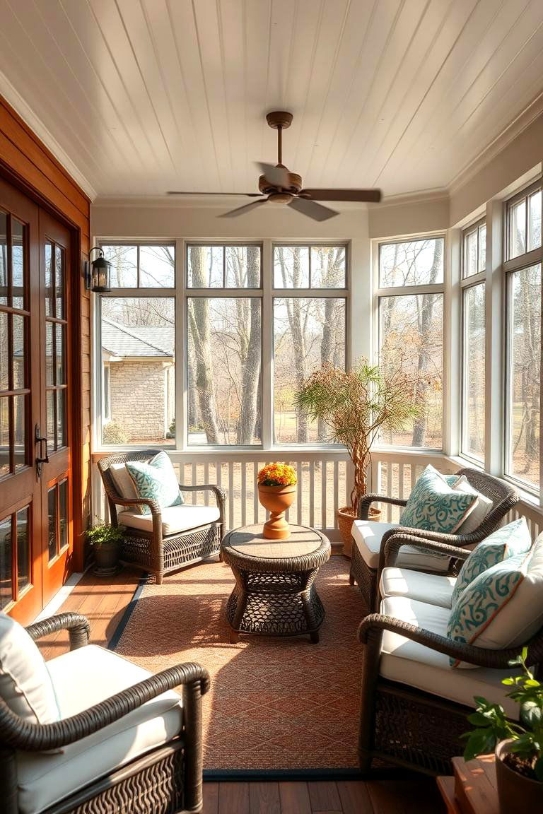 All Season Comfort Porch - 24 Screened-in Porch Ideas