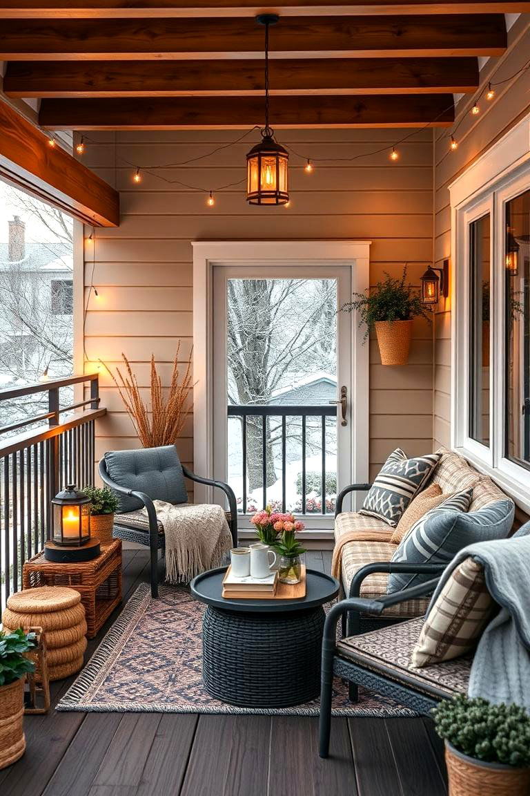 All Season Cozy Balcony Retreat - 24 Balcony Over Garage Ideas