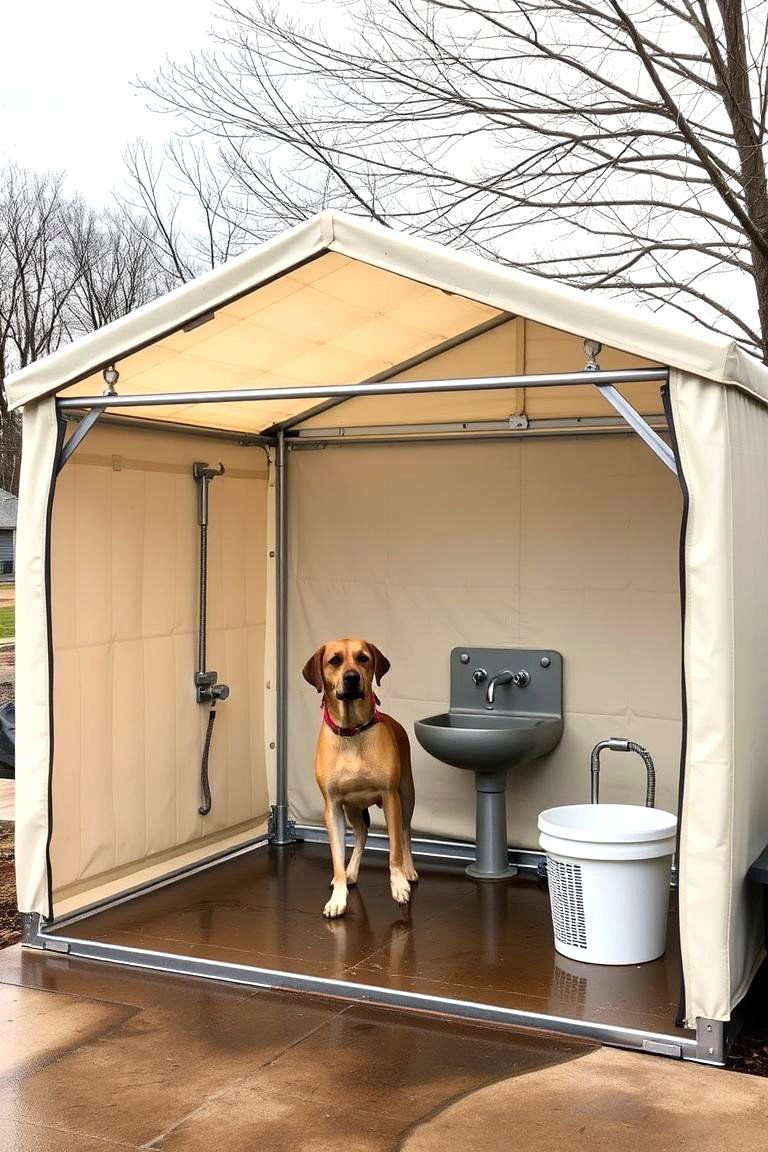 All Weather Dog Wash Shelter - 24 Dog Wash Station Ideas