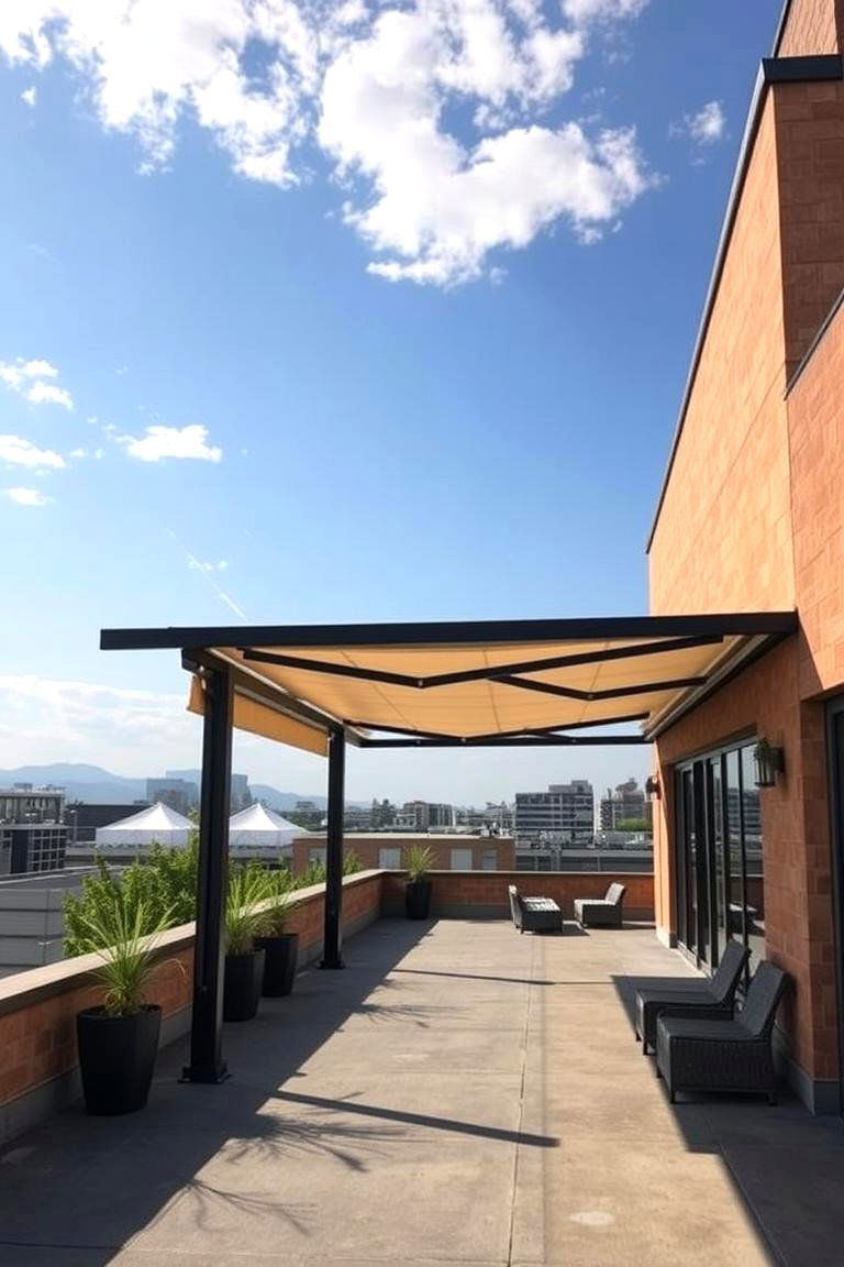 All Weather Sun Shade Pavilion - 24 Residential Rooftop Design Ideas