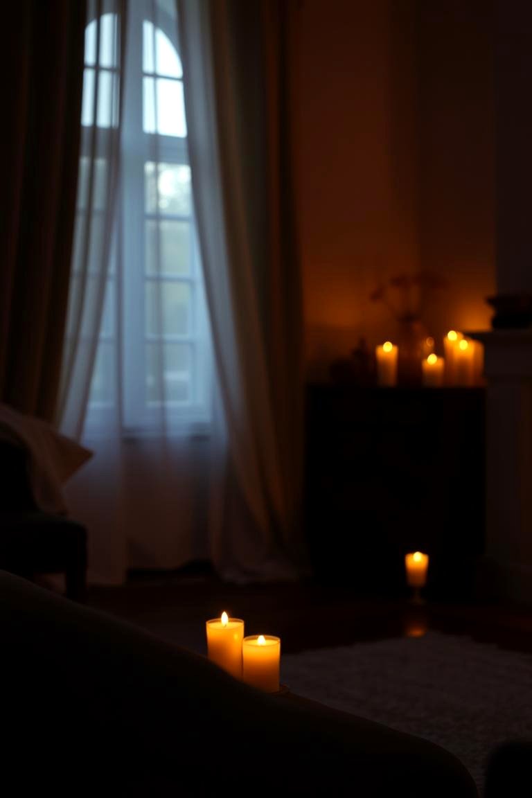Ambient Candlelight Glow - 24 Fall Living Room Ideas