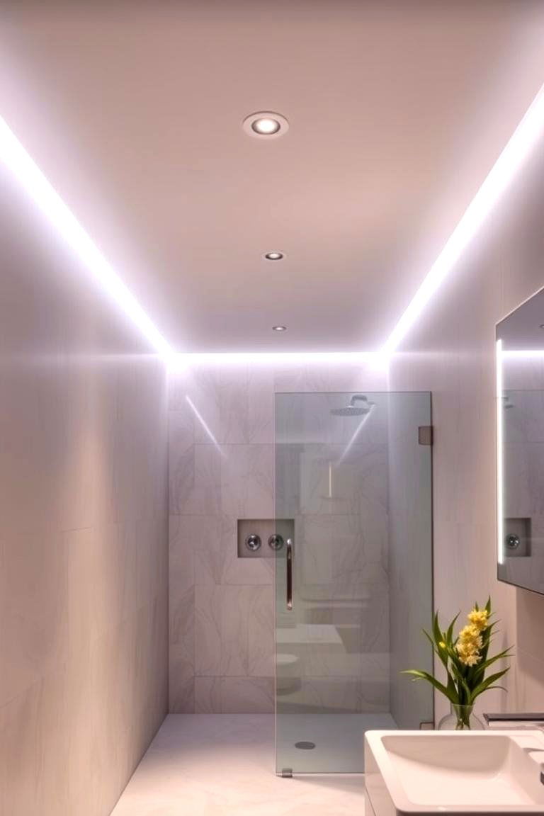 Ambient Cove Lighting - 24 Small Bathroom Lighting Ideas