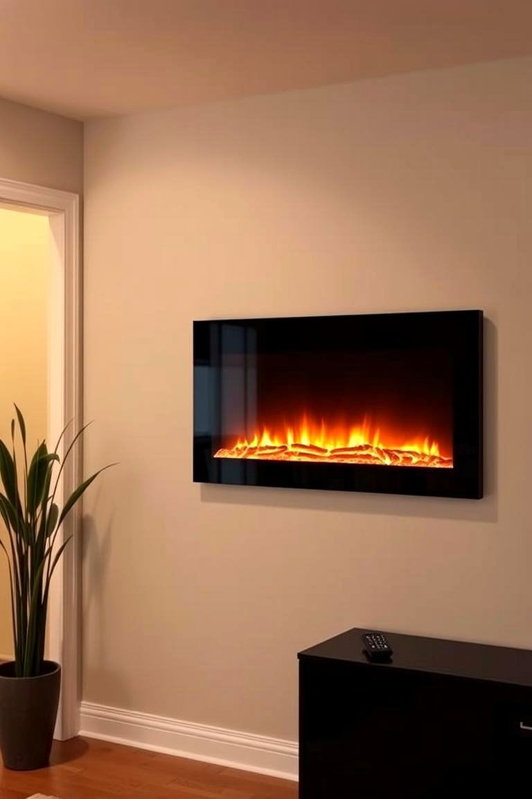 Ambient Infrared Fireplace Panel - 24 Small Living Room Fireplace Ideas