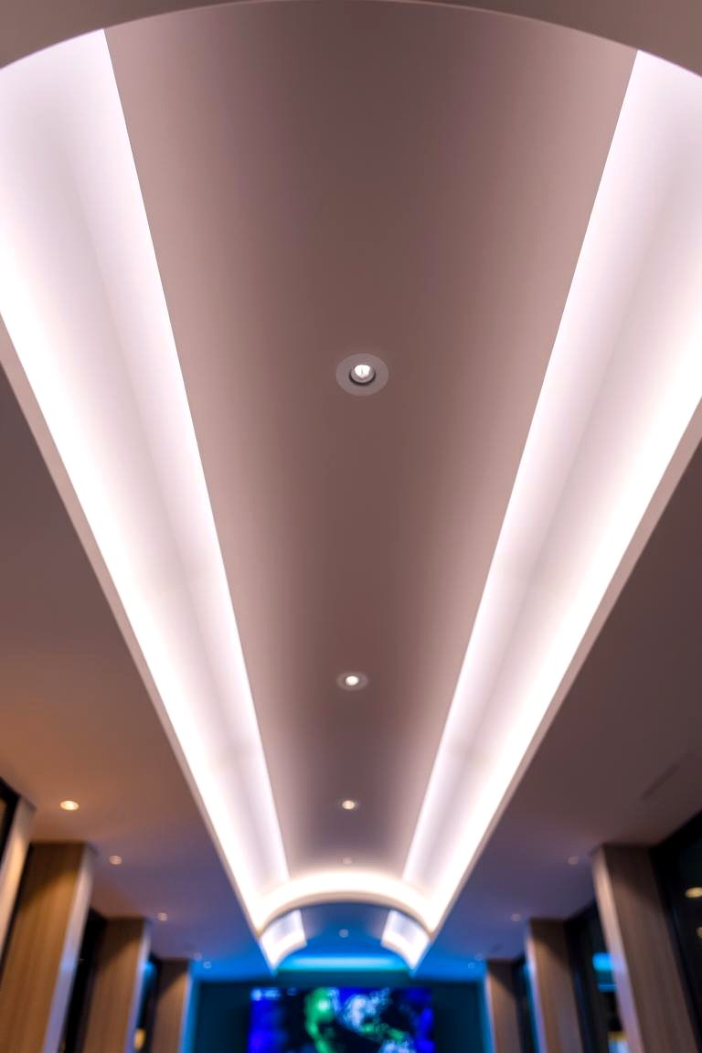 Ambient LED Lighting Integration - 24 Vaulted Ceiling Ideas