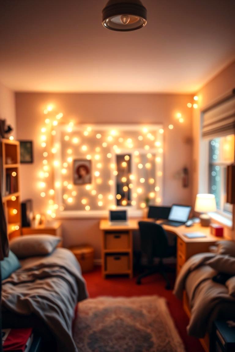 Ambient Lighting Magic - 24 Dorm Room Decorating Ideas