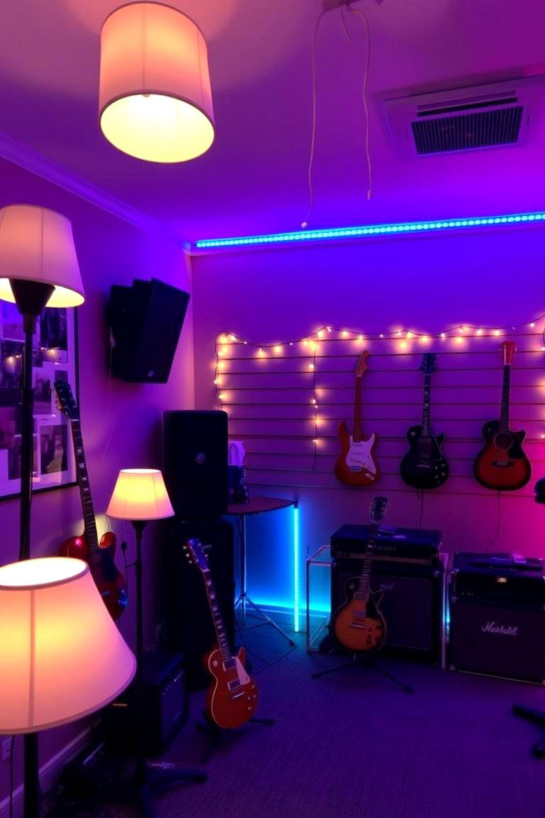 Ambient Lighting Options - 24 Music Room Ideas