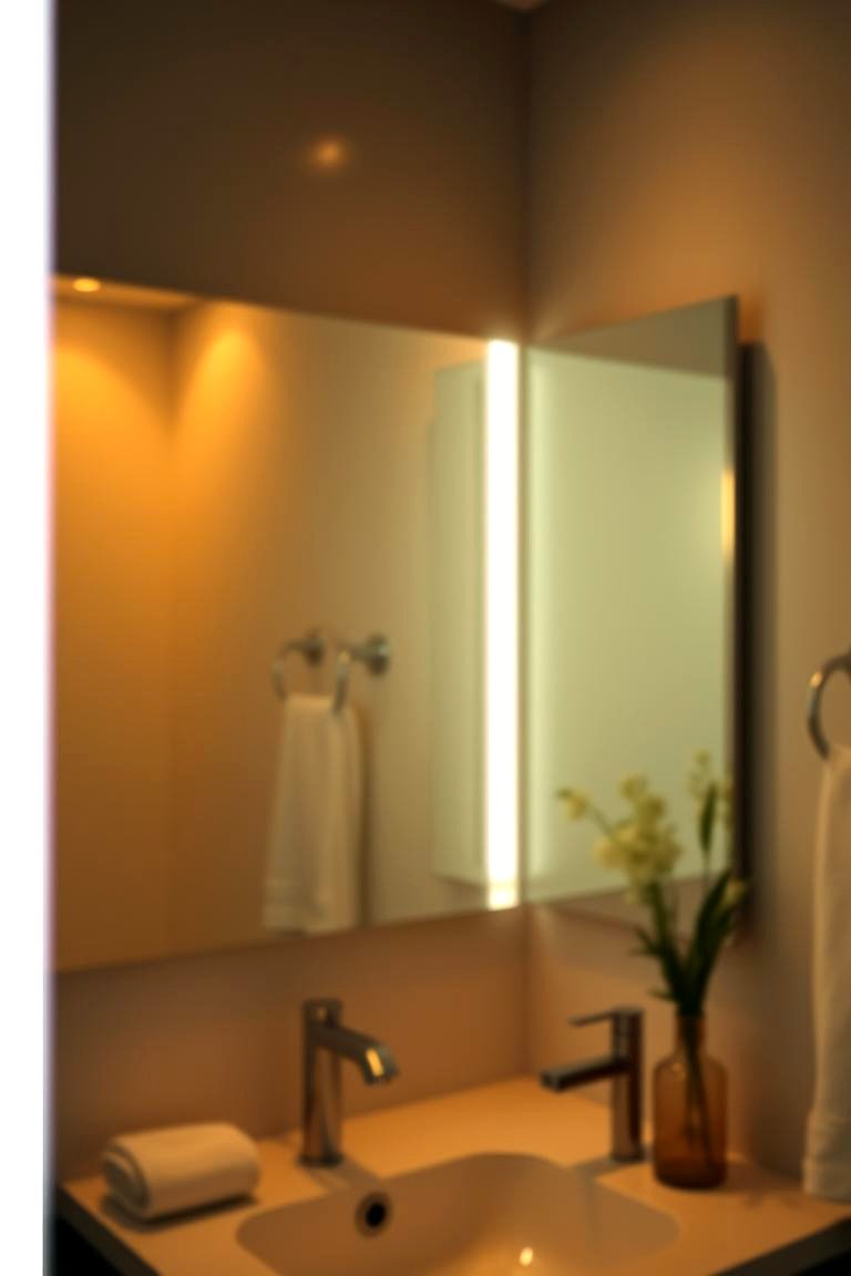 Ambient Lighting for a Relaxing Atmosphere - 24 Bathroom Lighting Ideas Over Mirror