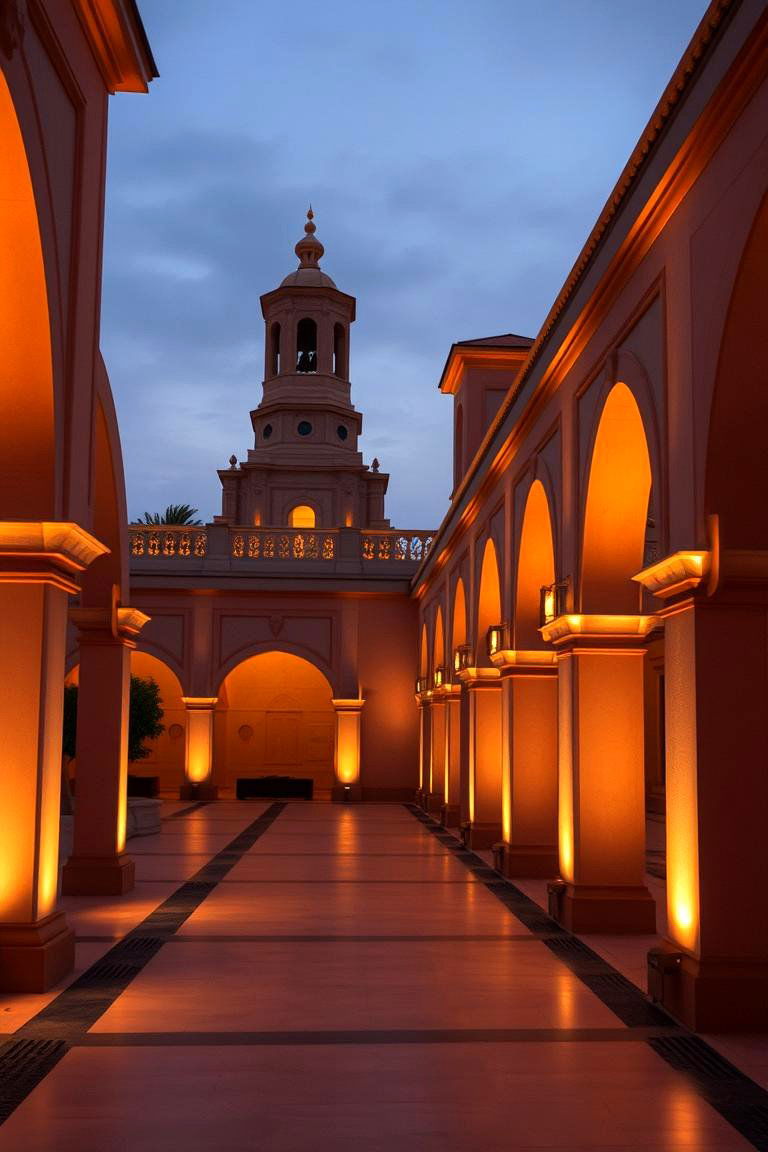 Ambient Lighting on Cream and Brown Surfaces - 24 Cream and Brown House Exterior Ideas
