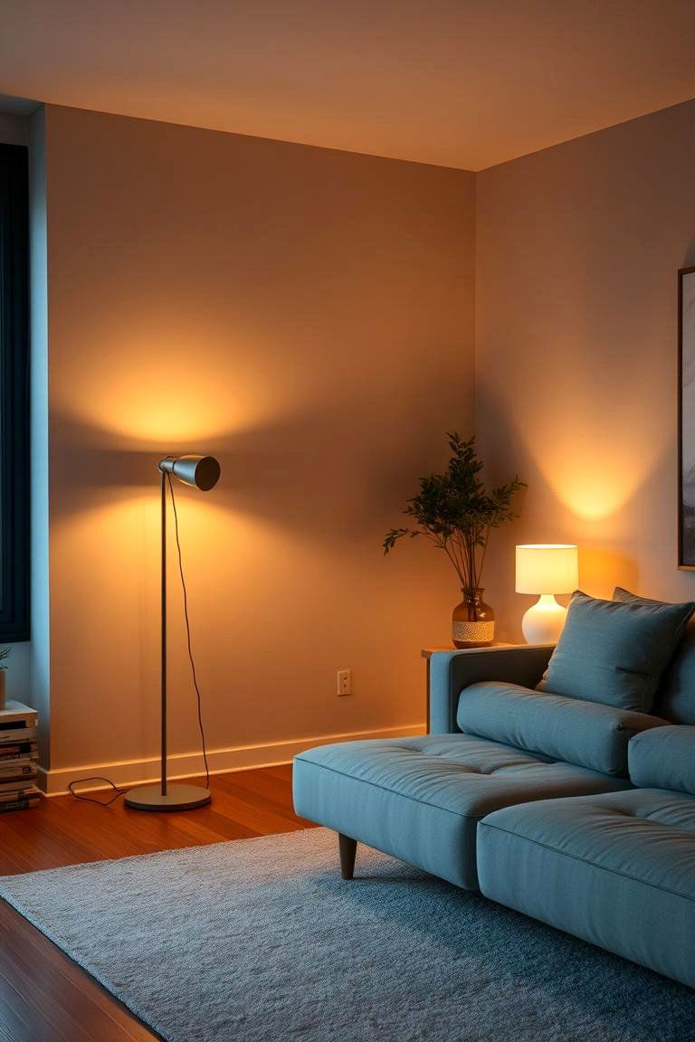 Ambient Lighting to Set the Mood - 24 Zen Living Room Ideas