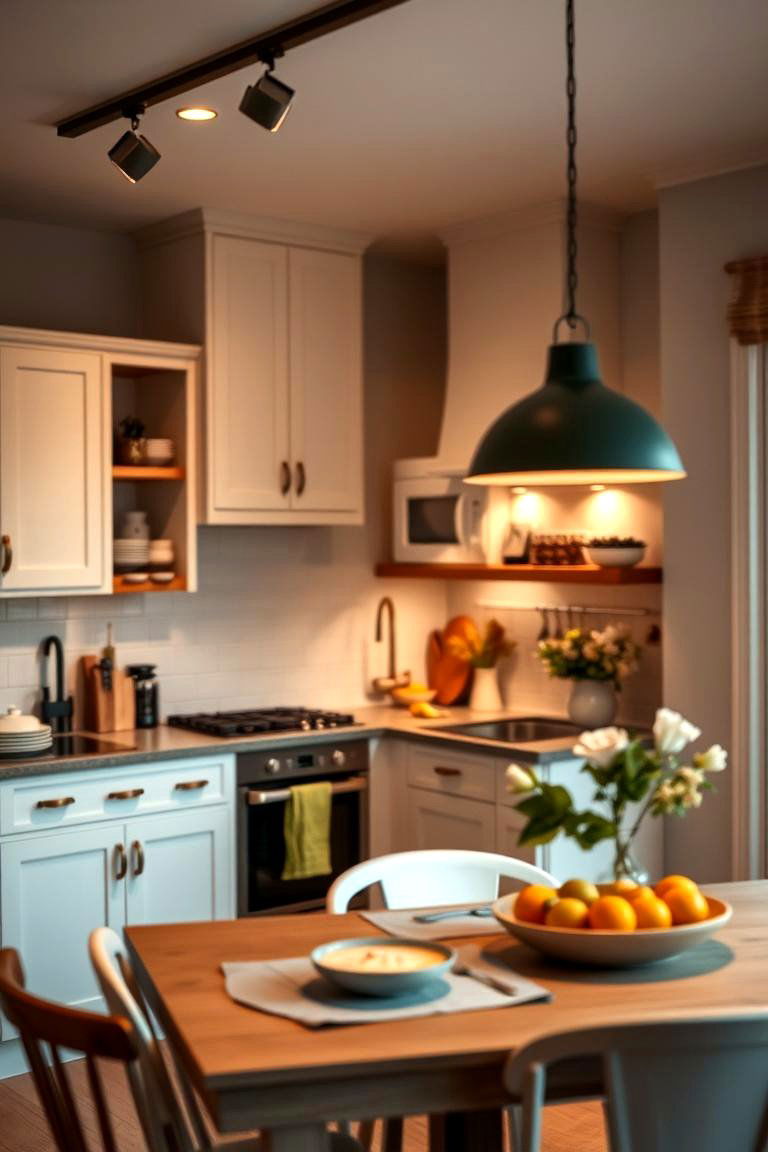 Ambient Mood Enhancements - 24 Kitchen Track Lighting Ideas