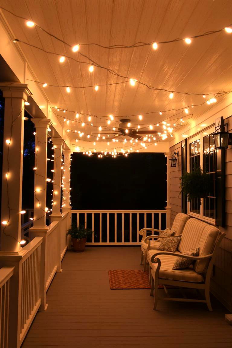 Ambient Outdoor Lighting - 24 Side Porch Ideas