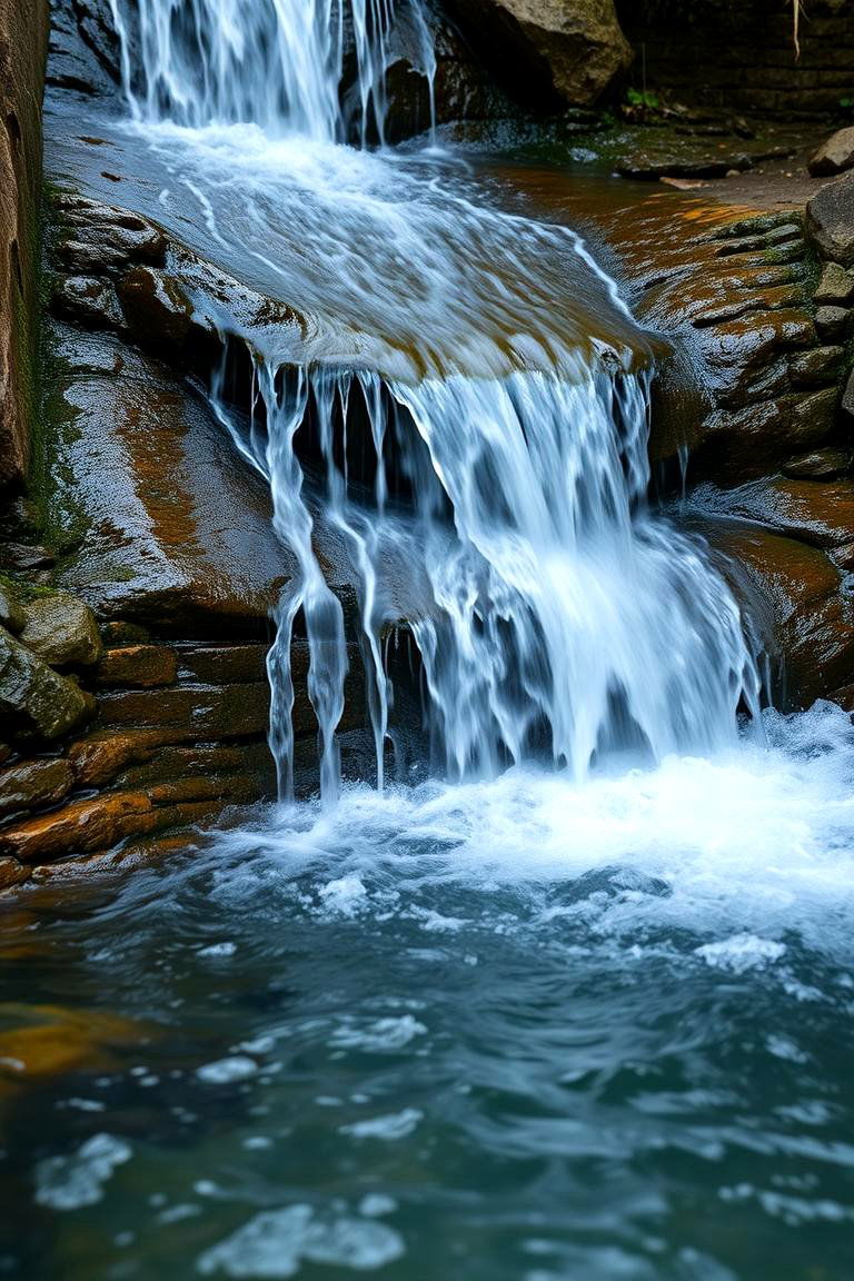 Ambient Sound Integrated Waterfall - 24 Small Pool Waterfall Ideas