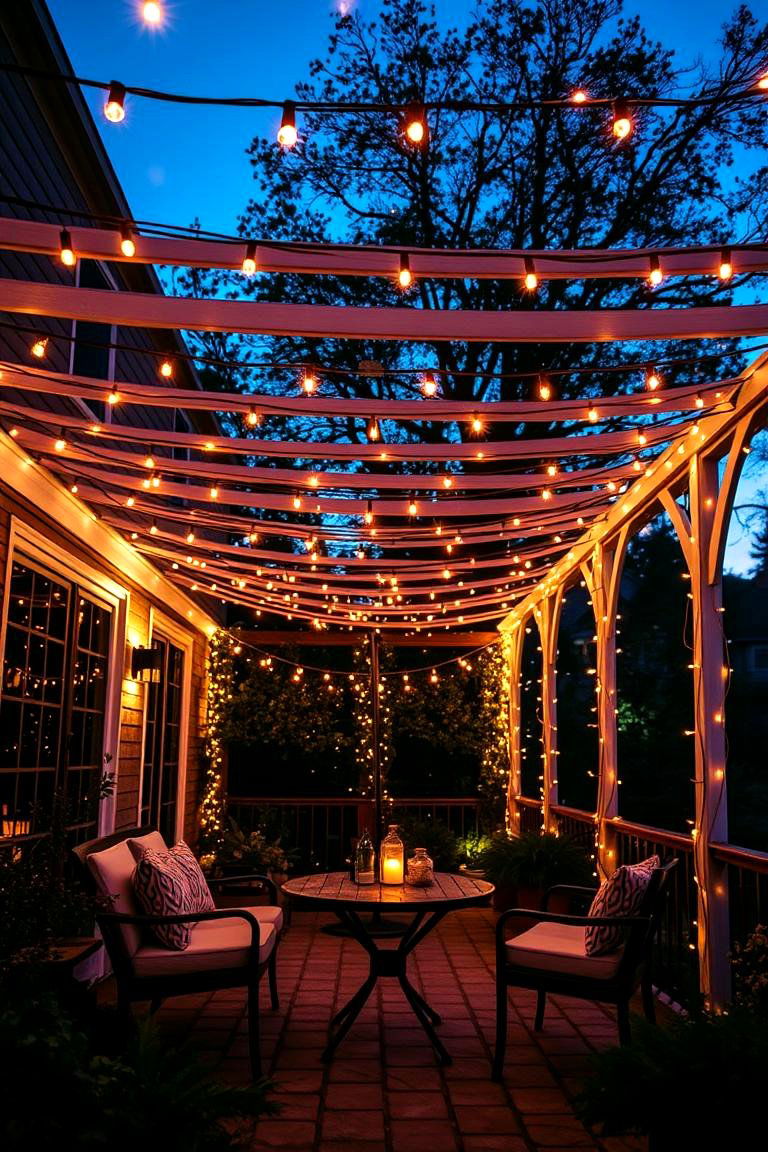 Ambient String Lights - 24 Patio Decor Ideas
