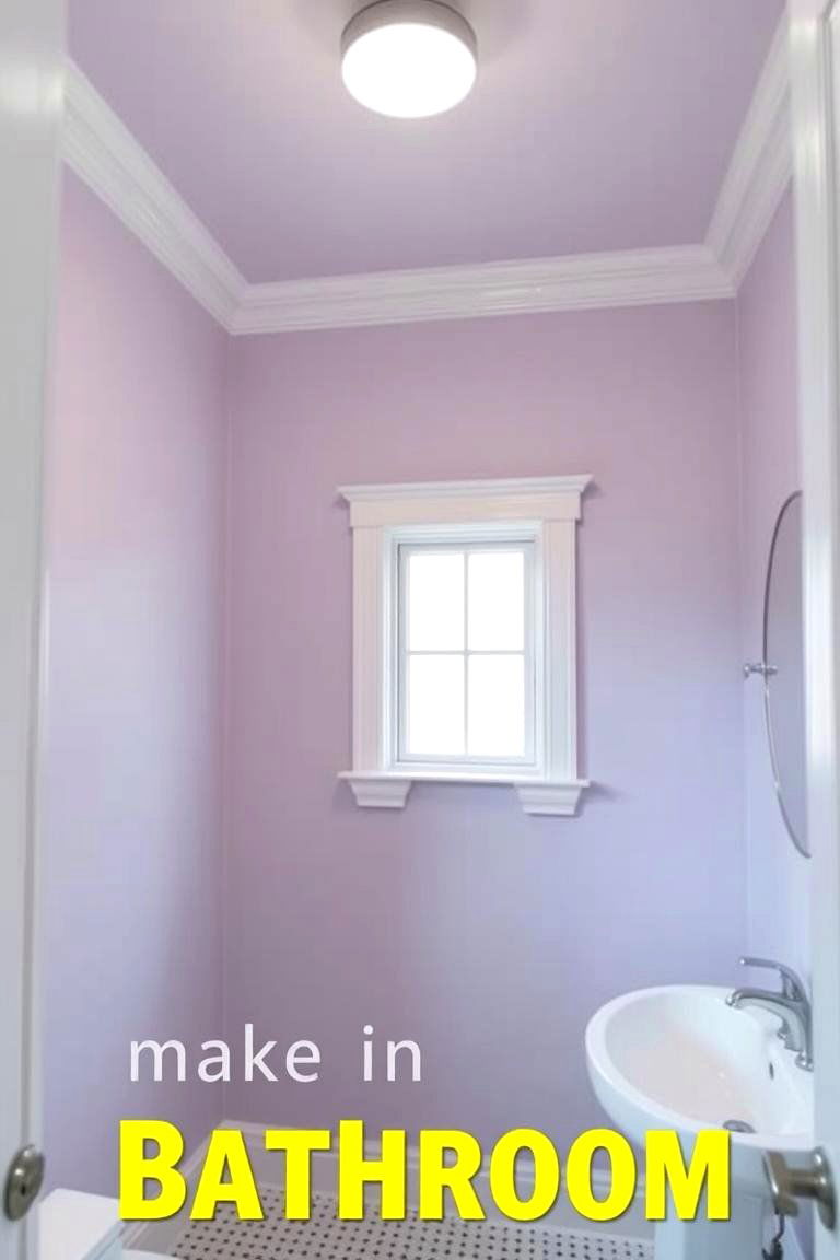 An Unexpected Delight The Purple Ceiling - 24 Purple Bathroom Ideas