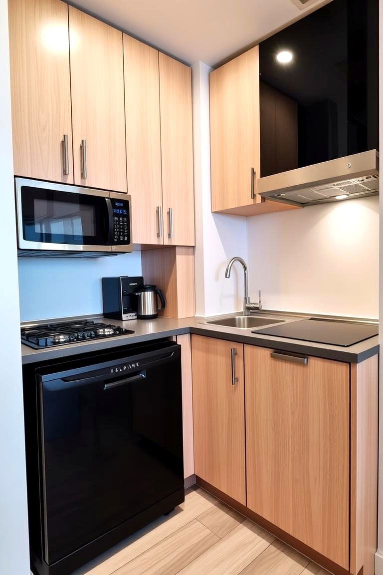 Anchoring the Kitchen Space - 24 Kitchen With Black Appliances